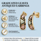 Graduated Leaves Antiqued Earrings, 10k Yellow Gold, 12k Green and Rose Gold Black Hills Gold Motif