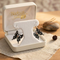 Black Butterfly Earrings, 12k Rose and Green Gold Black Hills Gold Motif