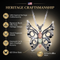 Butterfly Pendant Necklace, Sterling Silver, 12k Green Gold, 12k Rose Gold Black Hills Gold, 18''