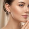 Onyx Marquise Wrap Earrings, 10k Yellow Gold, 12k Green and Rose Black Hills Gold Motif