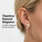 Graduated Leaves Stud Earrings, 10k Yellow Gold, 12k Green and Rose Gold Black Hills Gold Motif
