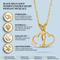Ave 369 Double Heart Pendant Necklace, 10k Yellow gold, 12k Green and Rose Gold Black Hills Gold Motif, 18"