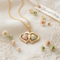 Interlocked Hearts Pendant Necklace, 10k Yellow Gold, 12k Green Gold, 12k Rose Gold Black Hills Gold, 18"