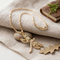 Dragonfly Pendant Necklace for Women, 10K Yellow Gold Black Hills Gold with 12K Green & Rose Gold Leaves, Filigree Nature Pendant, 18 Inch Chain with Spring Ring Clasp