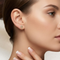 Cross Post Earrings, 10k Yellow Gold, 12k Green and Rose Gold Black Hills Gold Motif