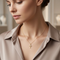 Halo Cross Necklace, 10k Yellow Gold, 12k Green and Rose Gold Black Hills Gold Motif, 18"