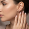 Scrolling Diamond-Cut Trim with Inlaid Leaf Earrings, 10k Yellow Gold, 12k Green and Rose Gold Black Hills Gold Motif