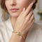 10k Yellow Gold Black Hills Gold Grape Cluster Bracelet with 12k Rose & Green Gold Leaves Oval Link Bracelet 8 Inch Womens Heritage Jewelry