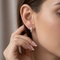 Diamond-Cut Hoop Earrings, Sterling Silver, 12k Green Gold, 12k Rose Gold Black Hills Gold