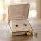 Inlaid Onyx Heart Earrings, 10k Yellow Gold, 12k Green and Rose Gold Black Hills Gold Motif