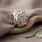 Heart Shape Leaf's Charm Bead, Sterling Silver, 12k Green and Rose Gold Black Hills Gold Motif