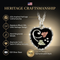 Diamond-Cut Black Heart Pendant Necklace, Sterling Silver, 12k Green Gold, 12k Rose Gold Black Hills Gold, 18''