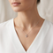 Heart Pendant Necklace, Sterling Silver, 12k Green and Rose Gold Black Hills Gold Motif, 18''