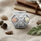 Hexagon Charm Bead, Sterling Silver, 12k Green and Rose Gold Black Hills Gold Motif