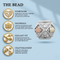 Hexagon Charm Bead, Sterling Silver, 12k Green and Rose Gold Black Hills Gold Motif