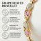 Diamond-Cut Grape Leaves Bracelet, 10k Yellow Gold, 12k Green and Rose Gold Black Hills Gold Motif