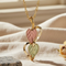 Heart on Heart Pendant Necklace, 10k Yellow Gold, 12k Green and Rose Gold Black Hills Gold Motif, 18''