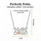 Mom Pendant Necklace, Sterling Silver, 12k Green and Rose Gold Black Hills Gold Motif, 18"