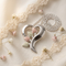 Heart Pendant Necklace, Sterling Silver, 12k Green and Rose Gold Black Hills Gold Motif, 18''
