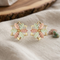 Petals Pinwheel Star Earrings, 10k Yellow Gold, 12k Green and Rose Gold Black Hills Gold Motif