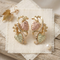 Scrolling Diamond-Cut Trim with Inlaid Leaf Earrings, 10k Yellow Gold, 12k Green and Rose Gold Black Hills Gold Motif