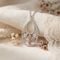 Circle Teardrop Pendant Necklace, Sterling Silver, 12k Green and Rose Gold Black Hills Gold Motif, 18"