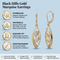 Marquise Shape Earrings, 10k Yellow Gold, 12k Green and Rose Gold Black Hills Gold Motif