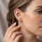 Teardrop Onyx Earrings, 10k Yellow Gold, 12k Green and Rose Gold Black Hills Gold Motif