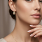 Rope Trim Teardrop Dangle Earrings, 10k Yellow Gold, 12k Green and Rose Gold Black Hills Gold Motif