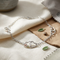 Twin Heart Anklet Bracelet, Sterling Silver, 12k Green and Rose Gold Black Hills Gold Motif, 9"