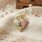 Two Leaf Necklace, 10k Yellow Gold, 12k Pink and Green Leaf Black Hills Gold Motif, 18"