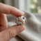 Flank Leaf Charm Bead, Sterling Silver, 12k Green and Rose Gold Black Hills Gold Motif