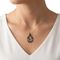 Black Cut-Out Dangle Pendant Necklace, 10k Yellow Gold, 12k Green Gold, 12k Rose Gold Black Hills Gold, 18''