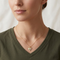 Two Leaf Necklace, 10k Yellow Gold, 12k Pink and Green Leaf Black Hills Gold Motif, 18"