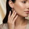 Petite Hummingbird Earrings, Sterling Silver, 12k Green and Rose Gold Black Hills Gold Motif