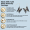 Black Butterfly Earrings, 12k Rose and Green Gold Black Hills Gold Motif