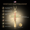 Beveled Passion Flower Cross Pendant Necklace, 10k Yellow Gold, 12k Green Gold, 12k Rose Gold Black Hills Gold, 18"