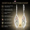 Oval Foliage Earrings, Sterling Silver, 12k Green and Rose Gold Black Hills Gold Motif
