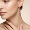 Dangling Graduated Leaf Earrings, Sterling Silver, 12k Green and Rose Gold Black Hills Gold Motif