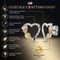Heart Earrings, Sterling Silver, 12k Green and Rose Gold Black Hills Gold Motif