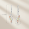 Dangle Leaf Earrings, Sterling Silver, 12k Green and Rose Gold Black Hills Gold Motif