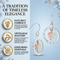 Diamond-Cut Circle Earring, Sterling Silver, 12k Green and Rose Gold Black Hills Gold Motif
