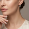 Tri-Color Openwork Scroll Oval Hoop Earrings in Sterling Silver with 12k Green and Rose Gold Leaves, Black Hills Gold Botanical Jewelry for Women with Hinged Closures