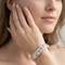 Bangle Cuff Bracelet, Sterling Silver, 12k Green and Rose Gold Black Hills Gold Motif