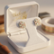 Petals Pinwheel Star Earrings, 10k Yellow Gold, 12k Green and Rose Gold Black Hills Gold Motif