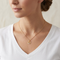 Slanting Heart Necklace, 10k Yellow Gold, 12k Green and Rose Gold Black Hills Gold Motif, 18"