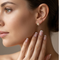 Ave 369 Ball Post Earrings, 10k Yellow Gold, 12k Green and Rose Gold Black Hills Gold Motif