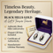 Marquise Onyx Earrings, Sterling Silver, 12k Green and Rose Gold Black Hills Gold Motif
