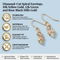 Diamond-Cut Spiral Earrings, 10k Yellow Gold, 12k Green and Rose Gold Black Hills Gold Motif