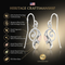 Freeform Fancy Earrings, Sterling Silver, 12k Green and Rose Gold Black Hills Gold Motif